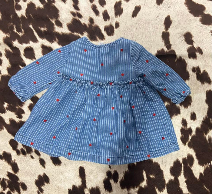 Pre-Loved Baby Girls Gap Heart Dress *3-6 Months - Deer Creek Mercantile