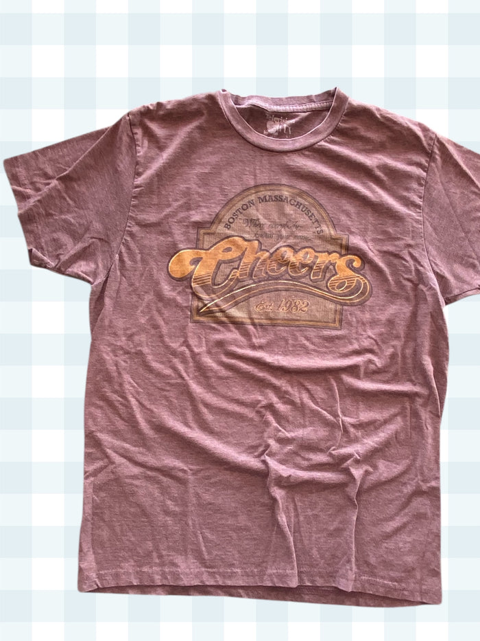 Pre-Loved Cheers Graphic Tee *Size Medium - Deer Creek Mercantile