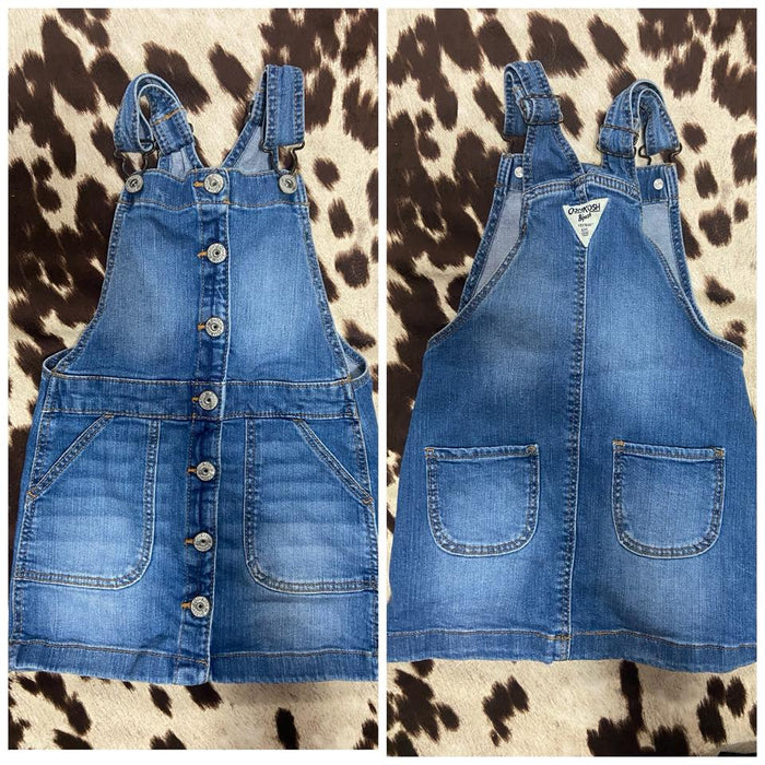 Pre-Loved Oshkosh B' Gosh Denim Button Dress *4T - Deer Creek Mercantile