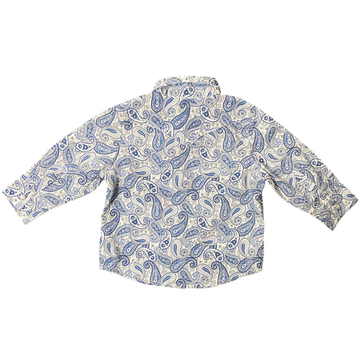 Pre-Loved Wrangler Blue Paisley Baby Pearl Snap Shirt *12 Months - Deer Creek Mercantile