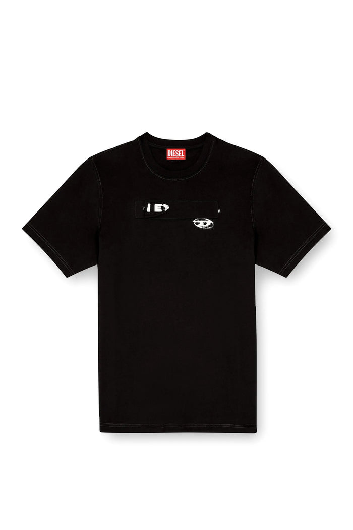 Regular T-shirt with patches and prints