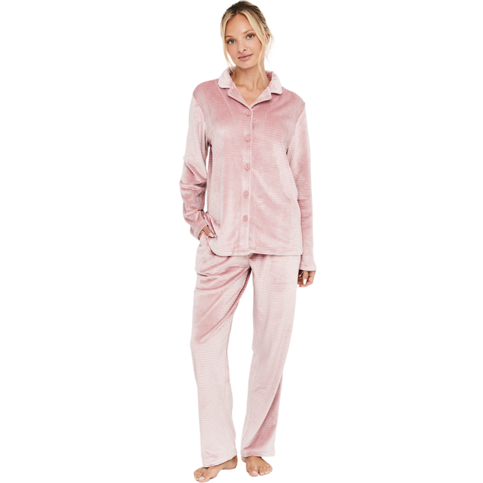 Selmark Button-Up Pyjama Set P13476 009 Pink