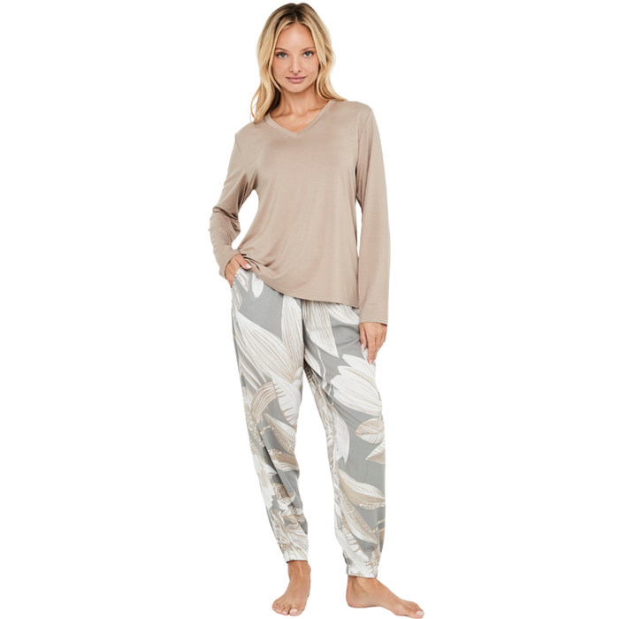 Selmark T-Shirt Pyjama Set P12573 012 Grey