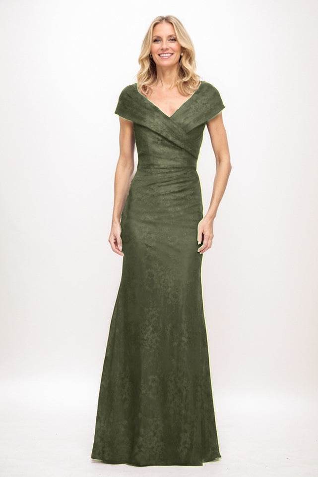 Sheath Maxi Lace Mother Of The Bride Dress CM0325CR