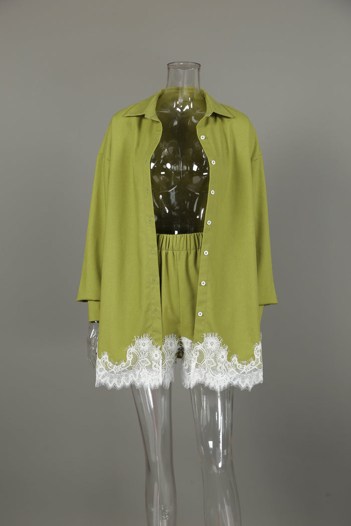 Sky Sync Co ord Set - Green