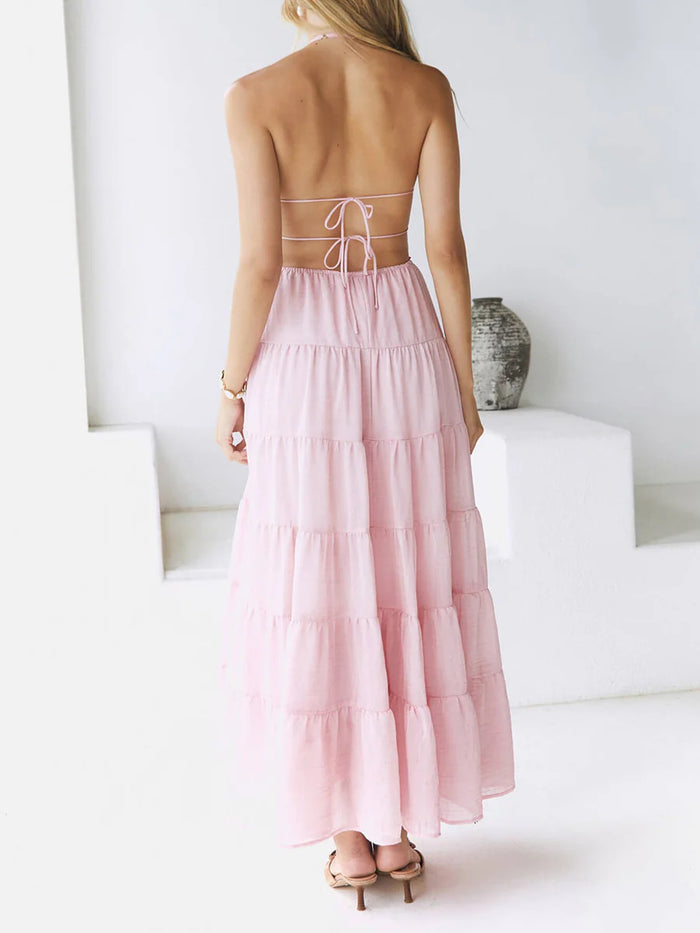 Skyra Maxi Dress - Pink