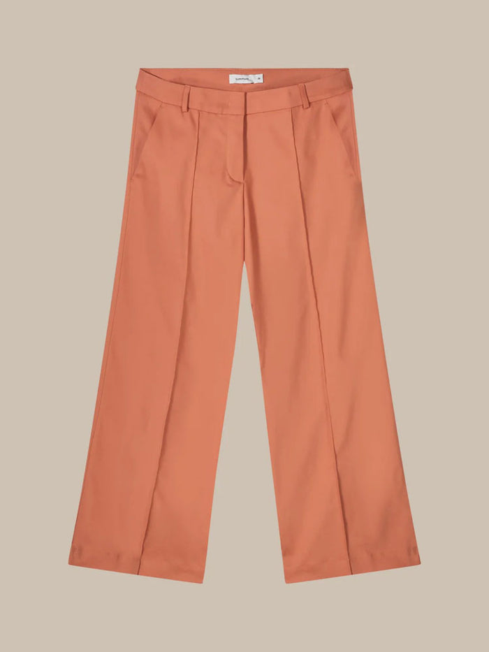 Summum Wide Leg Trousers Apricot