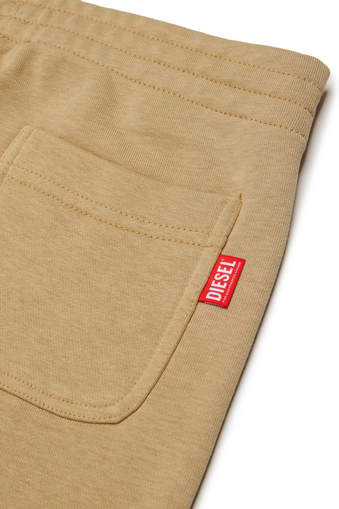 Sweatpants with cut-off logo print