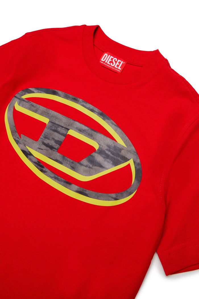 T-shirt with two-tone Oval D print