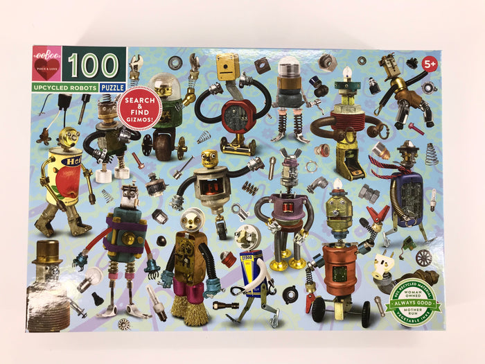 Upcycled Robots 100 Piece Puzzle