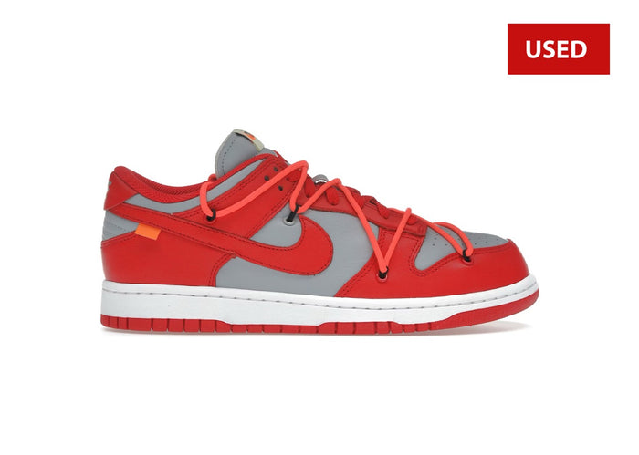 (USED) Nike Dunk Low Off-White University Red - Sz 11