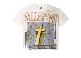 Vale Forever Thunder Cross Bling Tee Dirt/White
