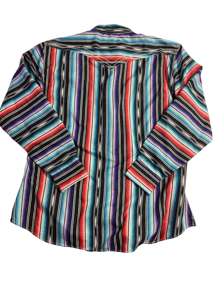 Vintage Cowgirl Hardware Serape Pearl Snap Western Women's Shirt Size XXL - Deer Creek Mercantile
