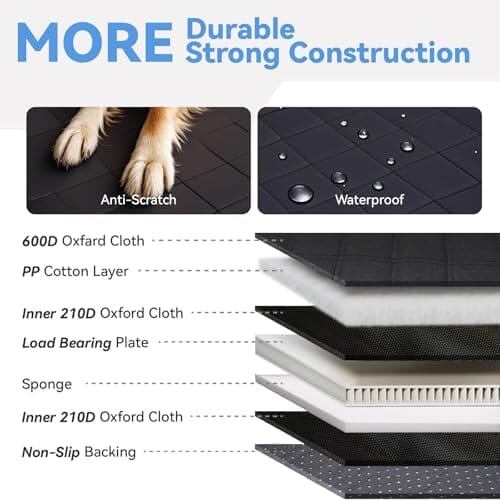 Waterproof Back Seat Extender for Dogs Travel Pet Clever