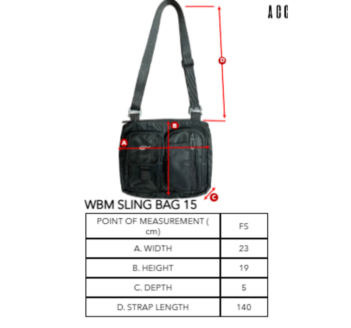 WBM SLING BAG 15
