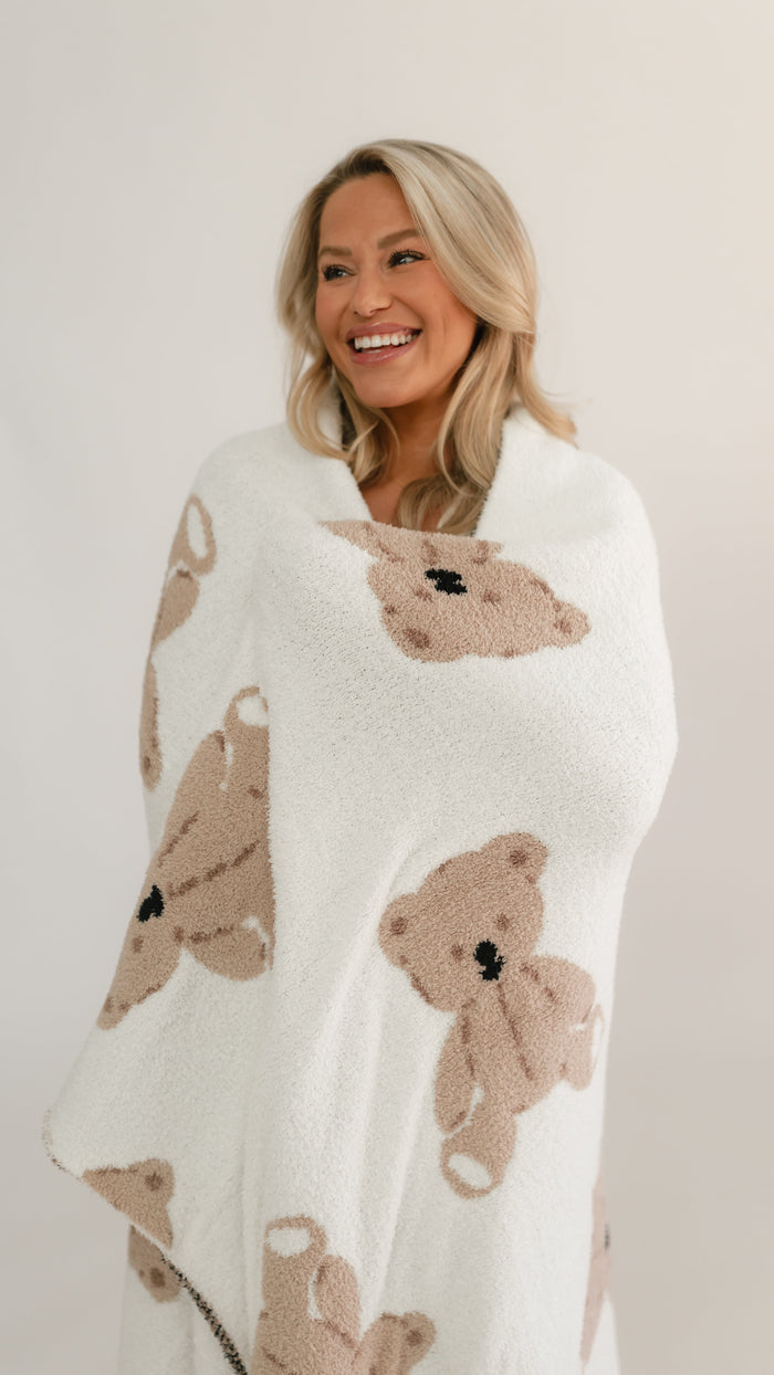Youth Plush Throw Blanket in Bears
