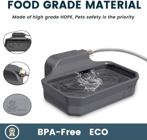1 Gallon Dog Water Bowl for Outdoor Dog Bowls & Feeders Pet Clever