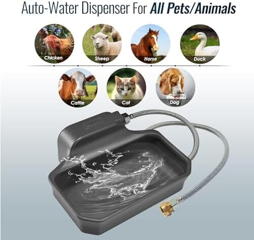 1 Gallon Dog Water Bowl for Outdoor Dog Bowls & Feeders Pet Clever