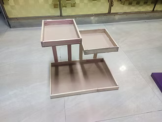 1 tier wooden decoration tray for ring platter - Salsabila Artsea