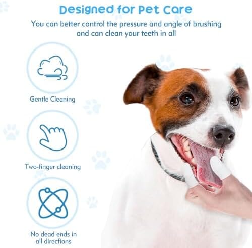 20Pcs Dog Toothbrush Soft Fabric Dog Finger Toothbrush Toothbrush Pet Clever