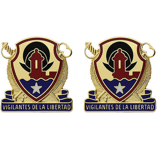 210th Regional Support Group Unit Crest (Vigilantes De La Libertad) Army Unit Crests