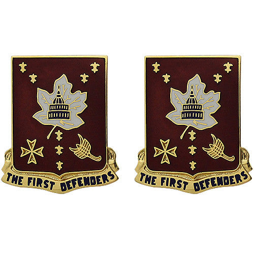 213th ADA (Air Defense Artillery) Regiment Unit Crest (The First Defenders) Army Unit Crests