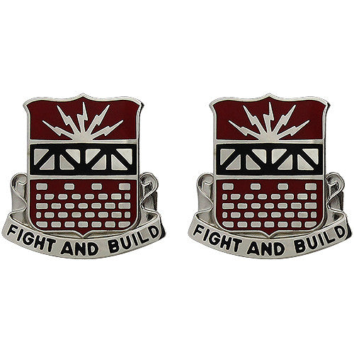 216th Engineer Battalion Unit Crest (Fight and Build) Army Unit Crests