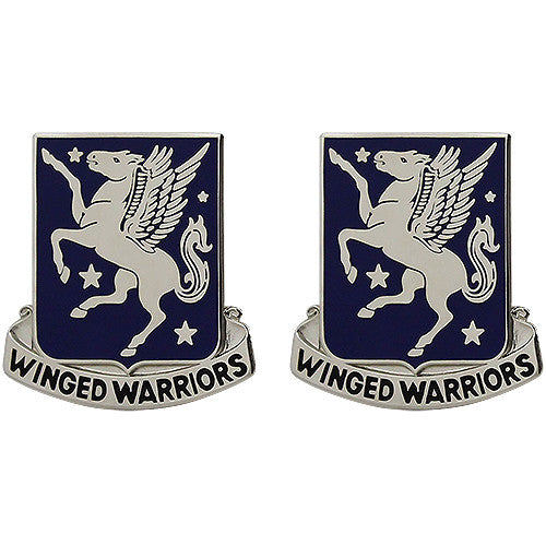 228th Aviation Regiment Unit Crest (Winged Warriors) Army Unit Crests