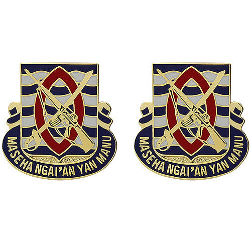 294th Infantry Regiment Unit Crest (Maseha Ngai'an Yan Manu) Army Unit Crests