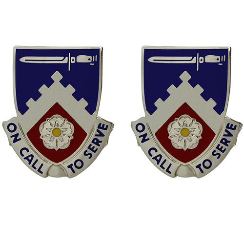 299th Support Battalion Unit Crest (On Call to Serve) Army Unit Crests