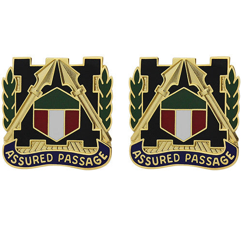 301st Maneuver Enhancement Brigade Unit Crest (Assured Passage) Army Unit Crests