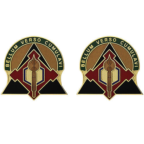 302nd Maneuver Enhancement Brigade Unit Crest (Bellum Verso Cumulavi) Army Unit Crests