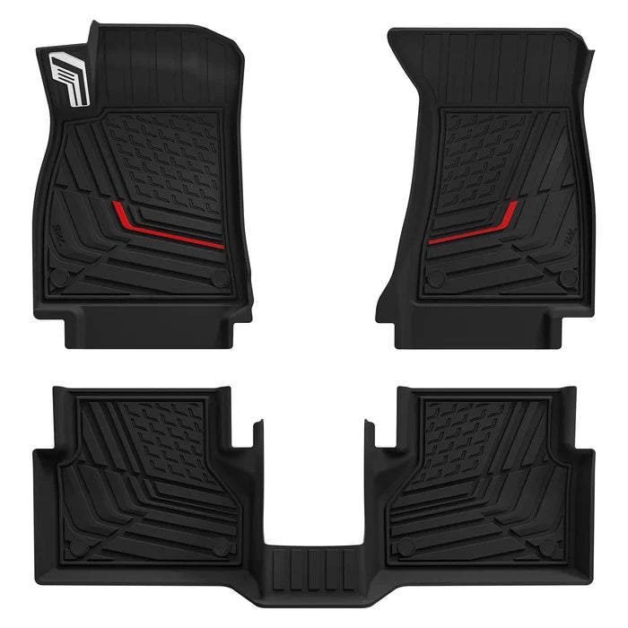 2026-2027 / Audi A6 / 1st&2nd Row Mats (Integrated Aluminum)