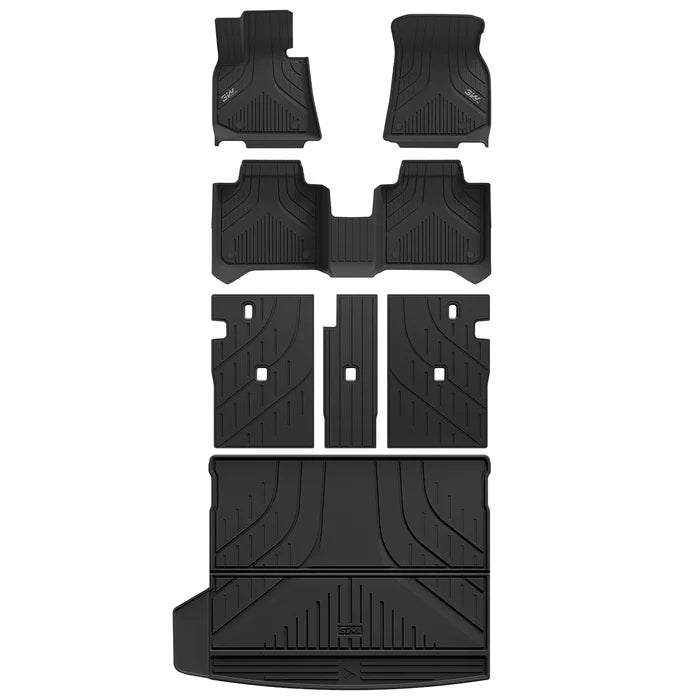 3W Floor Mats & Cargo Liner Fit for 2025 2026 BMW X3 G45, Seatback Protector Mats Cover, Trunk Mat TPE All Weather Custom Fit Car Accessories Full Set