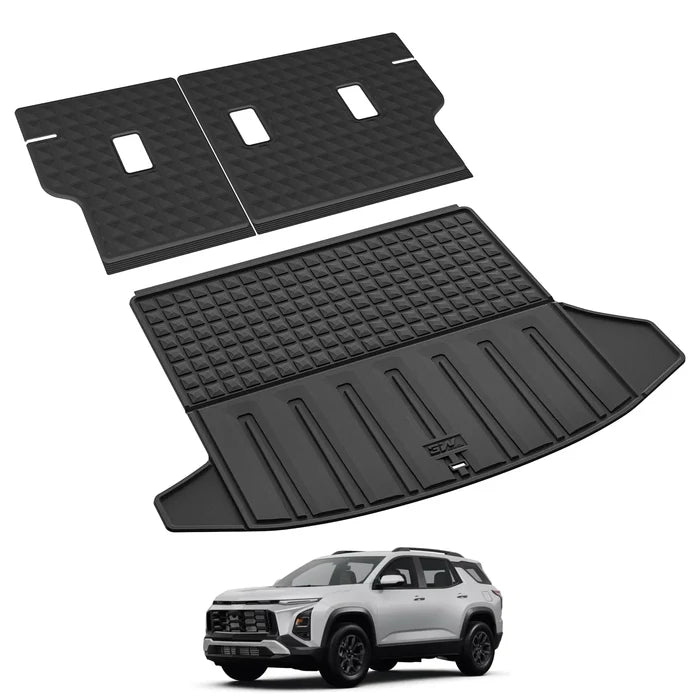 3W Seat Back Mats & Cargo Liner for 2025 2026 Chevrolet Chevy Equinox/GMC Terrain (Not for Equinox EV), All Weather TPE Custom Fit Floor Mats, Car Mats Full Set for Equinox/Terrain
