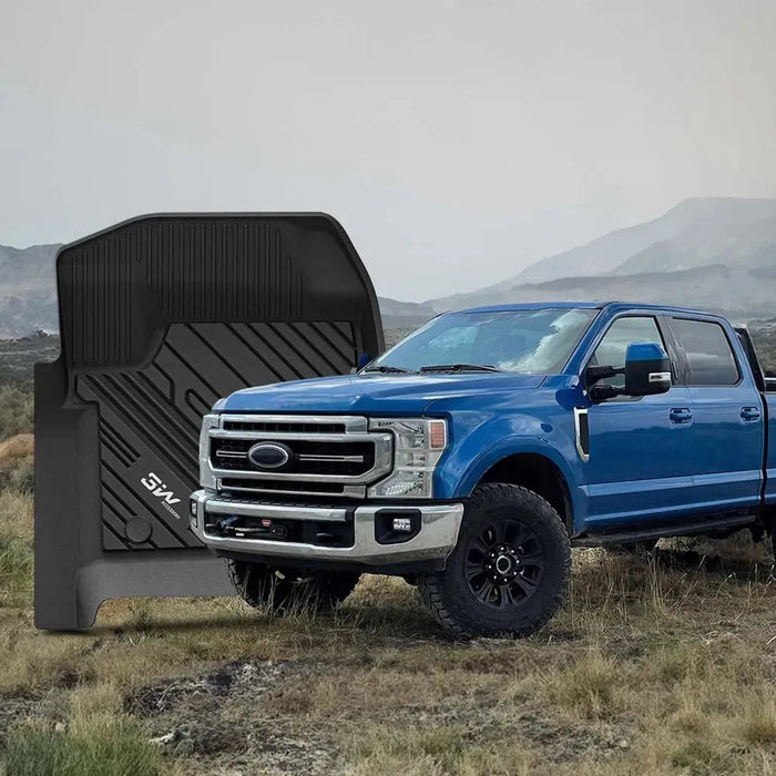 3W Custom Floor Mats Ford F250 F350 F450 F550 2017-2024 Super Duty CrewCab with Under Seat Storage F150 2015-2024 Vehicles & Parts 3W