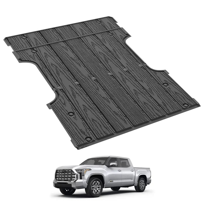 3W Truck Bed Mat for Toyota Tundra 2022-2026, Heavy Duty Tundra Accessories TPE Truck Bed Liner, All Weather Pickup Truck Bed Protection(Fit 6.5FT/6.5'Bed Mat)