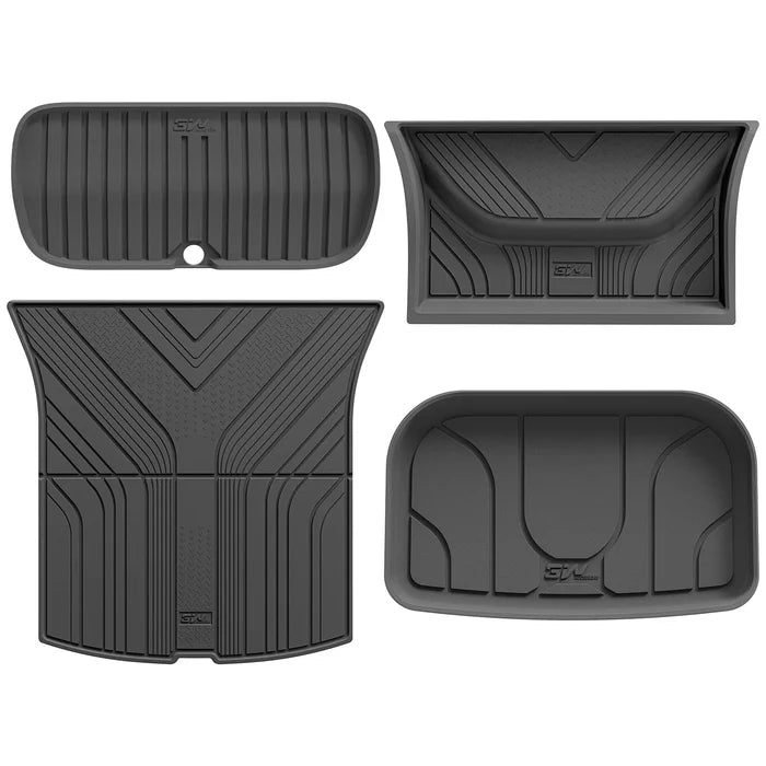 3W Floor Mats / Trunk Mat for Tesla Model Y Juniper 2025-2026  All Weather Protection Floor Mats Trunk Mat Back Seat Cover Set Full Protcetion