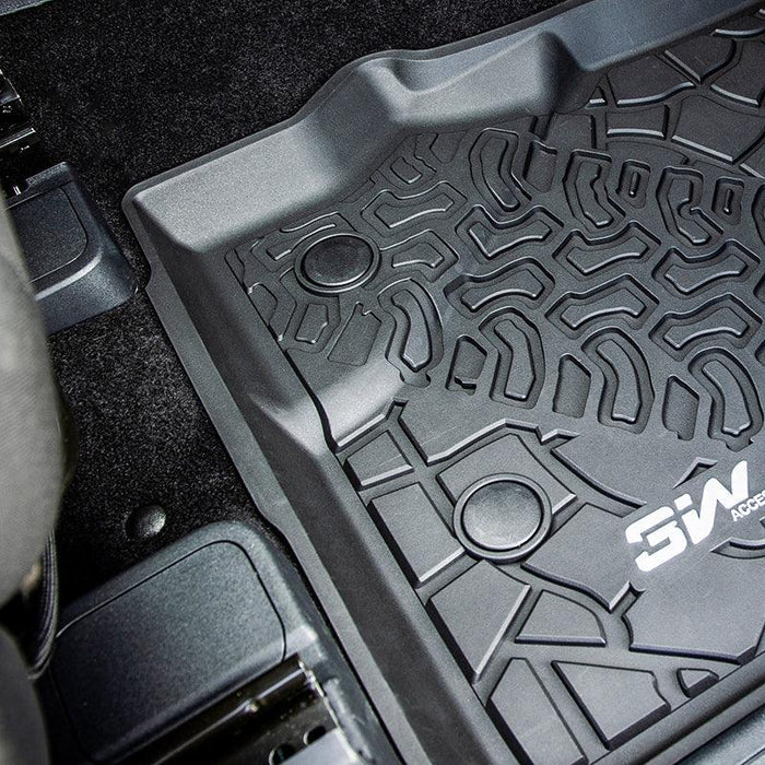 3W Ford Bronco 4-Door 2021-2024 Floor Mats / Trunk Mat TPE Material & All-Weather Protection Vehicles & Parts 3Wliners