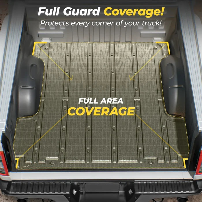 3W Ford Ranger SuperCrew 2024-2026 Bed Liners 5FT TPE Cuatom Bed Mat Durable& Easy to Clean
