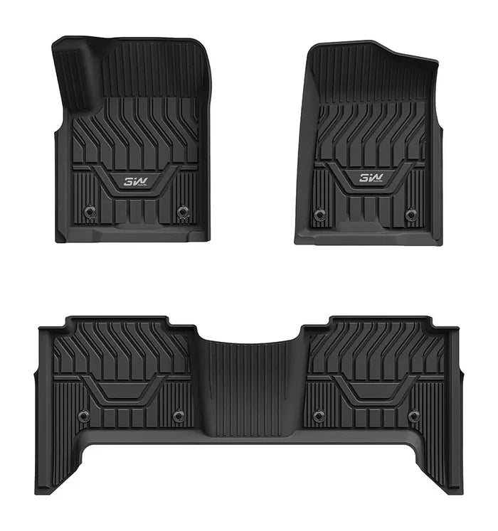 3W Nissan Armada 2017 2018 / Infiniti QX80 2014-2018 / Infiniti QX56 2011-2013 Custom Floor Mats Thorex™ All-Weather Protection - 3Wliners
