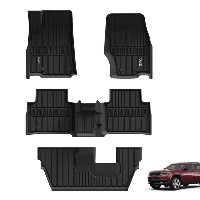 2021-2027 / 7 Seat Grand Cherokee L / 1st&2nd&3rd Row Mats