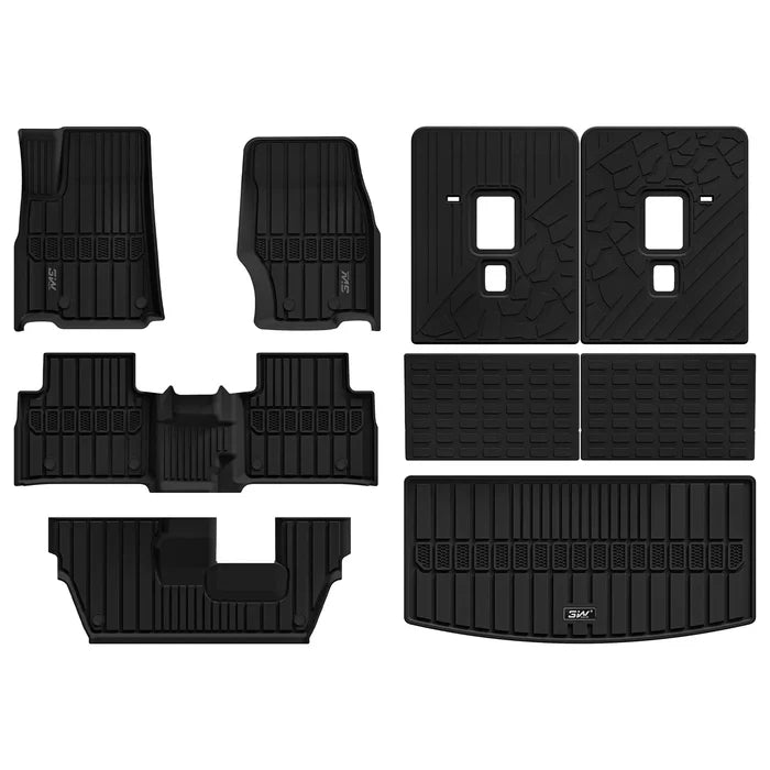 2021-2027 / 7 Seat Grand Cherokee L / 1st&2nd&3rd Row+Trunk Mat+Seat Back Protector