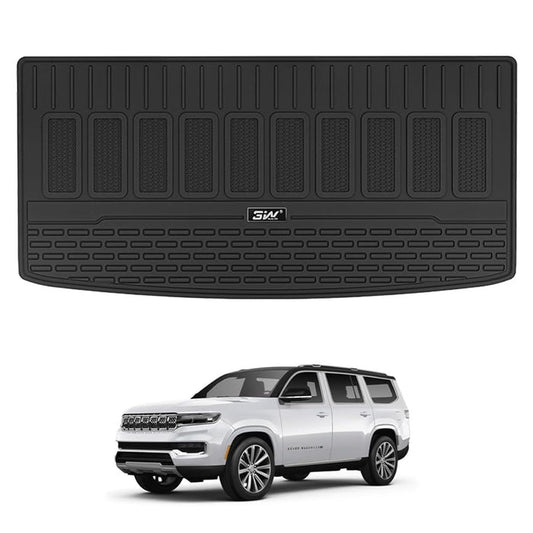 3W Jeep Grand Wagoneer 2022-2025 Custom 7 seat Floor Mat Trunk Mat Thorex™ All-Weather Protection - 3Wliners