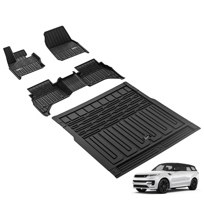 3W Land Rover/Range Rover Sport 2023-2025 Custom Floor Mats / Trunk Mat TPE Material & All-Weather Protection Vehicles & Parts 3Wliners