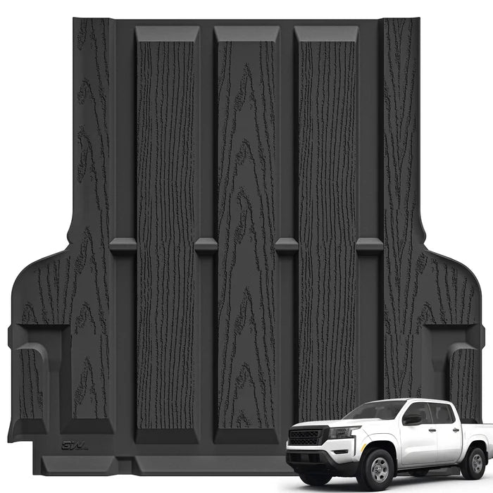 3W Floor Mats & Truck Bed Mat for Nissan Frontier 2025 2024 2023 2022 Crew Cab(NOT for 2nd with Under Seat Speaker), All Weather TPE Custom Fit Car Liner for Frontier