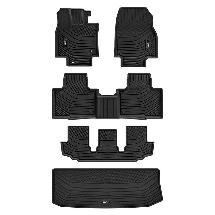 1st&2nd&3rd Row Mats+Trunk Mat