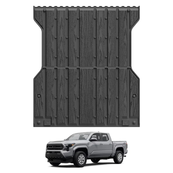 3W Truck Bed Mat for Toyota Tacoma 2024-2025, Heavy Duty Tacoma Accessories TPE Truck Bed Liner, All Weather Pickup Truck Bed Protection(Only Fit 5ft/5' Short Bed)