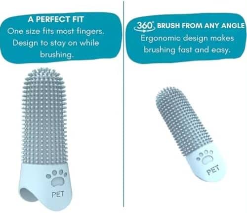 4Pcs 360° Pet Finger Toothbrush Toothbrush Pet Clever