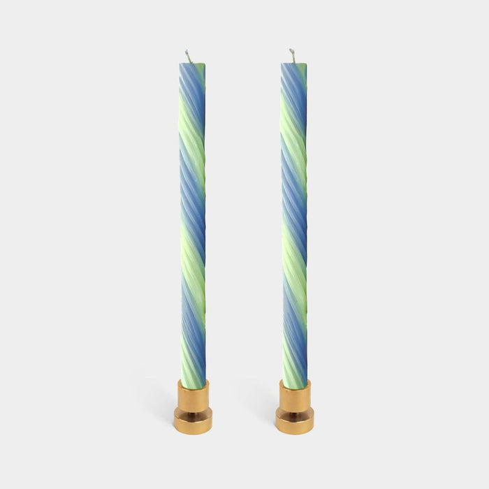 54 Celsius - Rope Candles - Lav. & Green (2 Pack) - 11" Vibrant Tapers